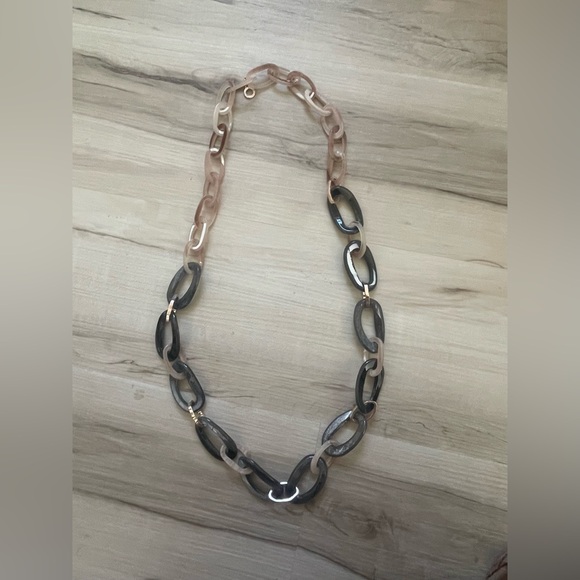 Urban Outfitters Jewelry - Urban Outfitters Pink and Black Chain Necklace